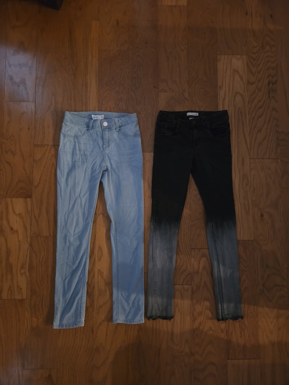 Vanilla Star Light Blue Skinny Jeans & Black Ombre Skinny Jeans